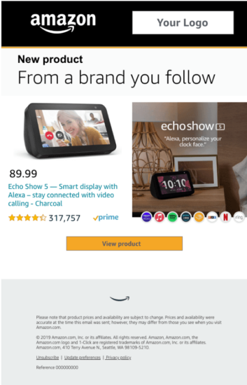 example of what an MYCE Email could look like