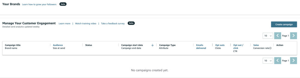 amazon manage your customer engagement tool
