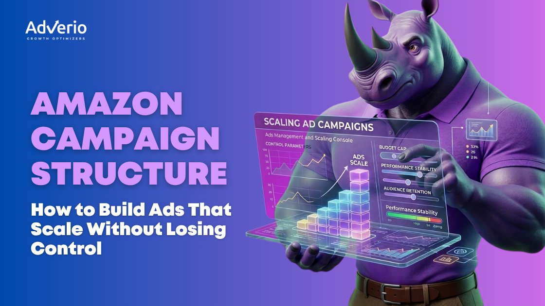 Amazon PPC campaign structure guide showing how to scale ads without losing control