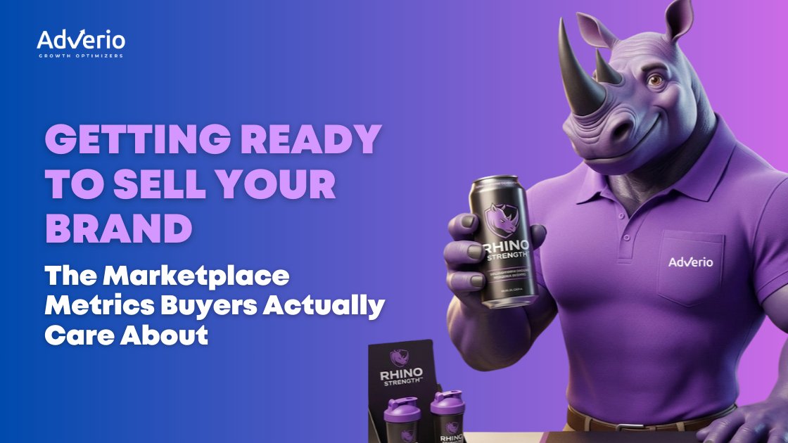Adverio - amazon seller exit strategy rhino mascot