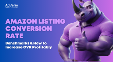 Amazon listing conversion rate optimization dashboard showing Unit Session Percentage growth