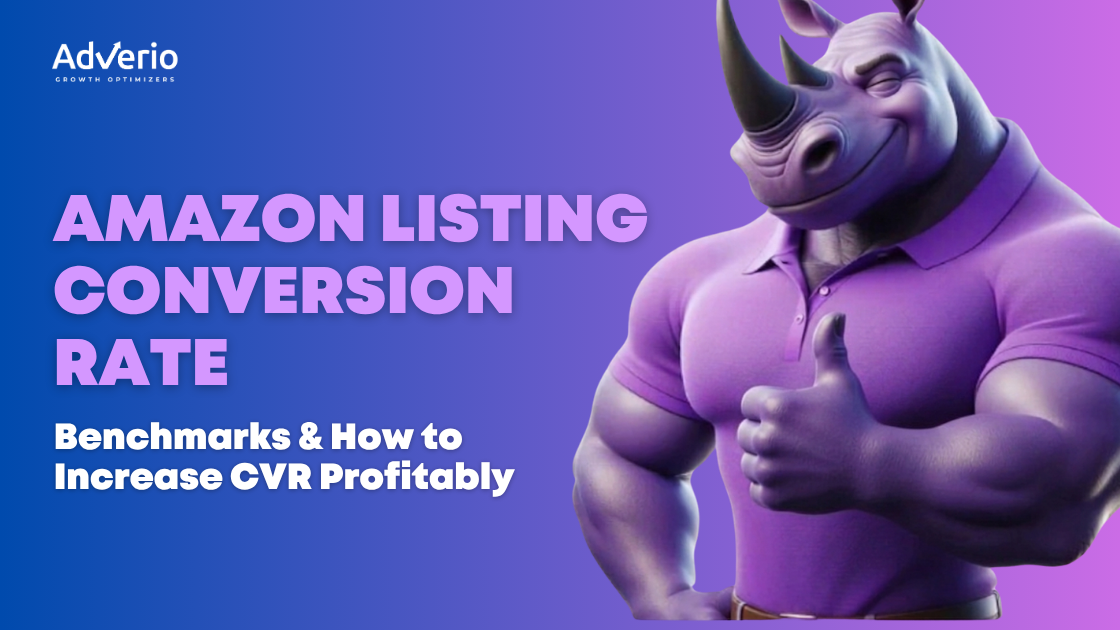 Amazon listing conversion rate optimization dashboard showing Unit Session Percentage growth