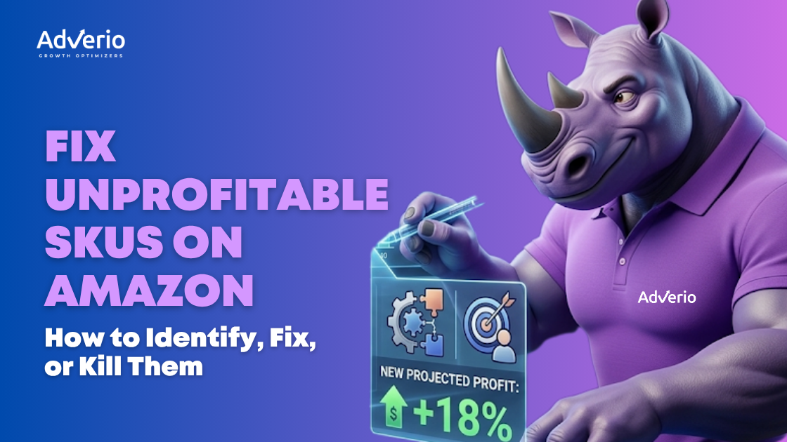 Unprofitable SKUs on Amazon dashboard showing profit analysis and SKU optimization strategy