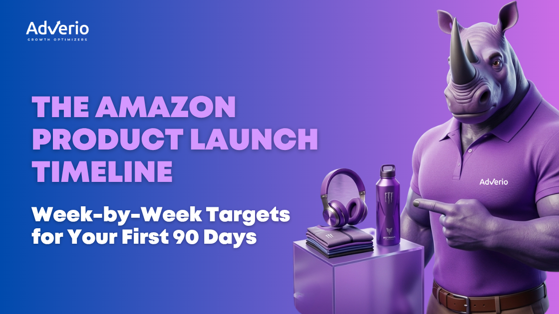 Amazon product launch timeline week-by-week KPI targets for first 90 days