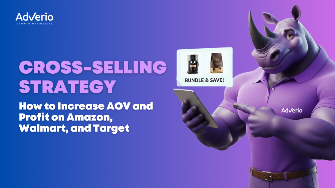 Cross-selling strategy concept showing ecommerce growth and increased average order value (AOV)