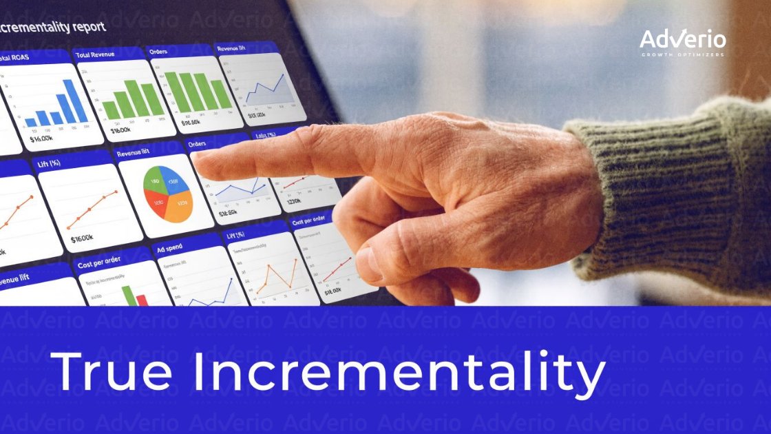 Amazon Brand Tailored Promotions Strategy: Drive Incremental Revenue Without Margin Bleed 22 Close-up of a hand interacting with a tablet displaying an incrementality report with various data charts.