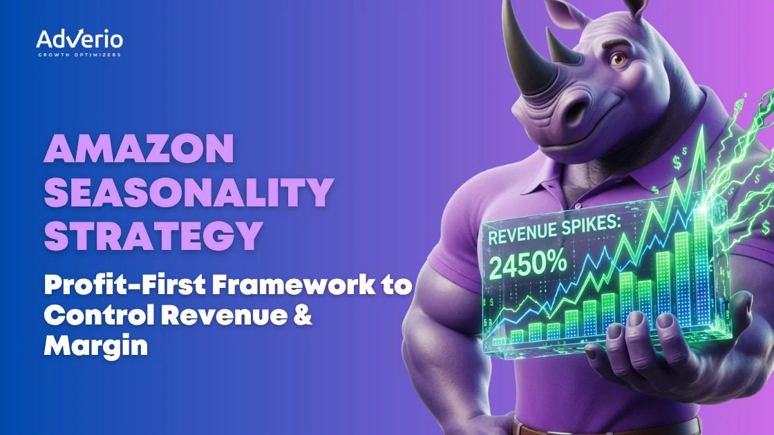 Amazon seasonality strategy showing profit-first framework for revenue and margin control