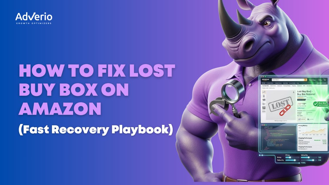 How to Fix Lost Buy Box on Amazon (Fast Recovery Playbook) 10 How to fix lost Buy Box on Amazon fast recovery playbook dashboard and analytics illustration