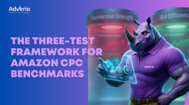 The Three-Test Framework for Amazon CPC Benchmarks 1 Adverio - amazon cost per click benchmarks rhino analytics