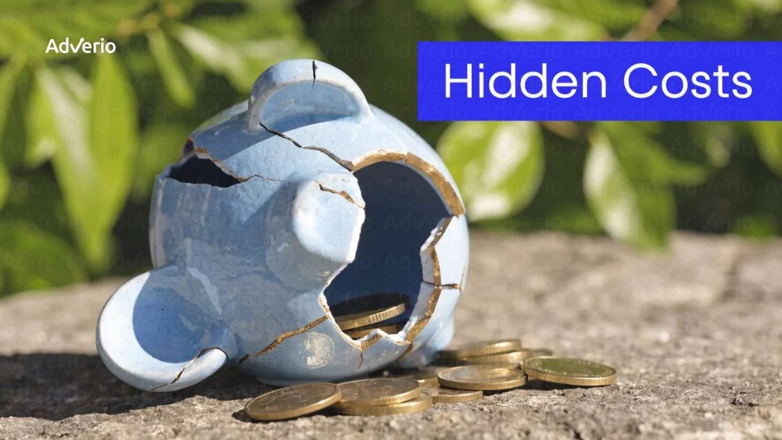 The Ultimate Amazon Suppressed Listing Fix 9 A broken blue piggy bank with gold coins spilling out, symbolizing unexpected expenses.