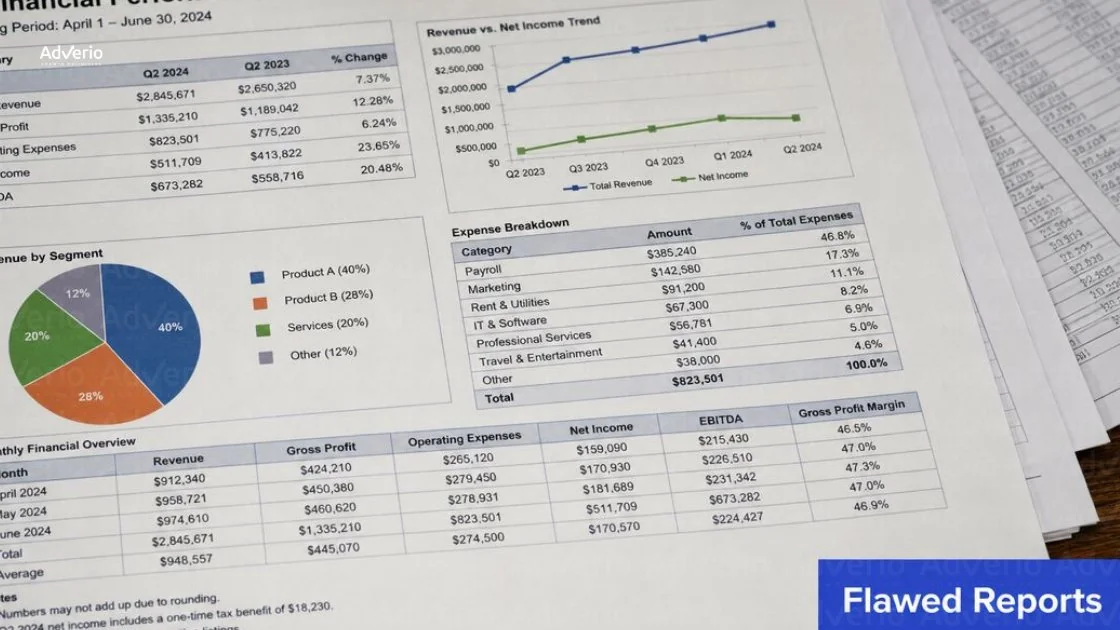 Omni-Channel Profit Model: How to Build the P&L Across Amazon, Walmart, and Target 21 A detailed financial report showing revenue, expenses, and profit trends with charts and tables.