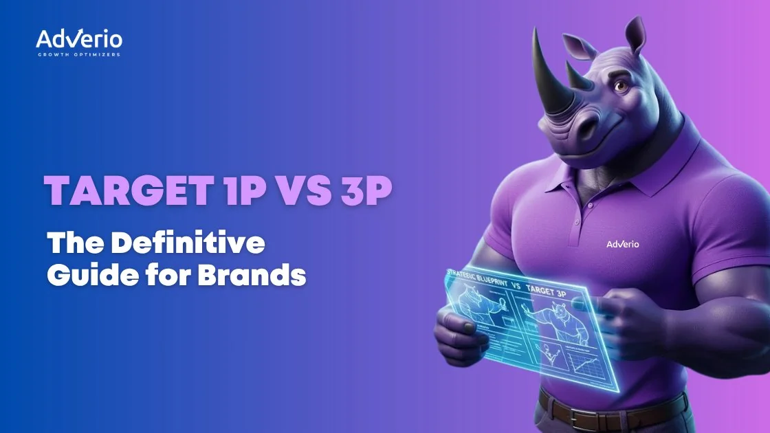 Target 1P vs 3P guide for brands by Adverio, first-party vs third-party Target marketplace selling strategy