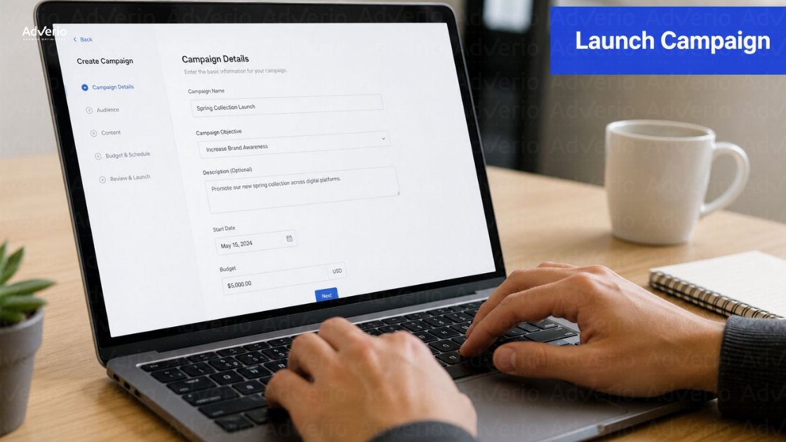 Walmart Connect Social Media Strategy: Meta & TikTok Guide 18 Hands typing on a laptop, displaying a